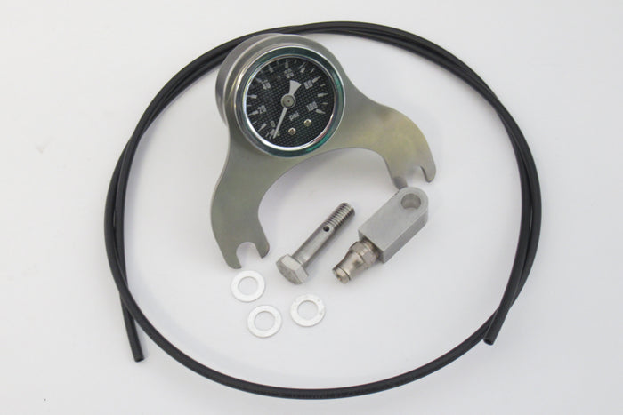 Norton oil pressure gauge center mount handlebar Stainless Steel Commando
