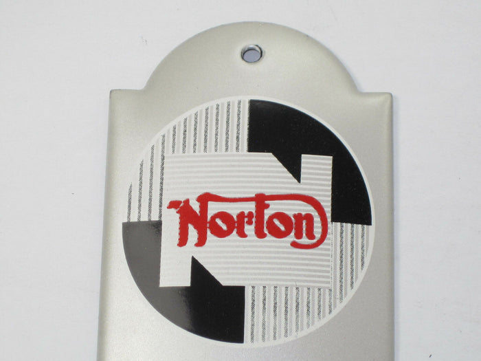 Norton Thermometer Silver enamel metal clad UK Made motorcycle retro deco NEW * !