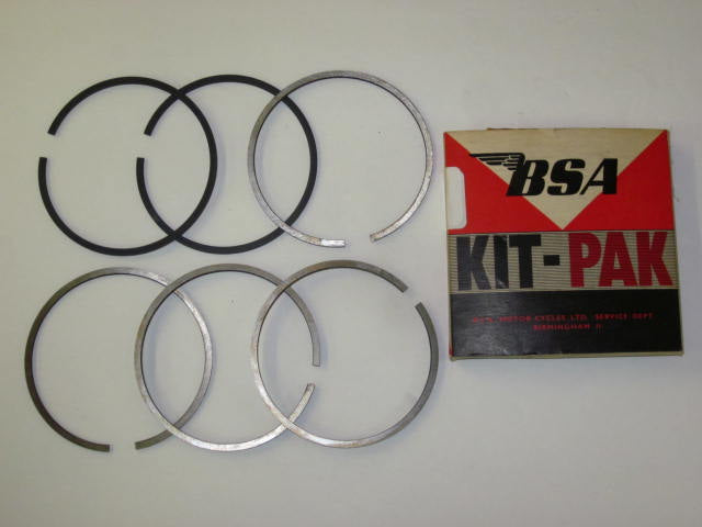 NOS BSA Piston rings 650 plus 40 or Triumph 750 Standard