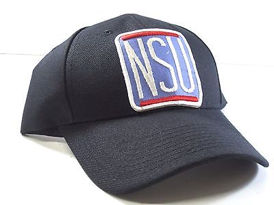 NSU patch on a Black Hat Cap NEW one adult size adjustable