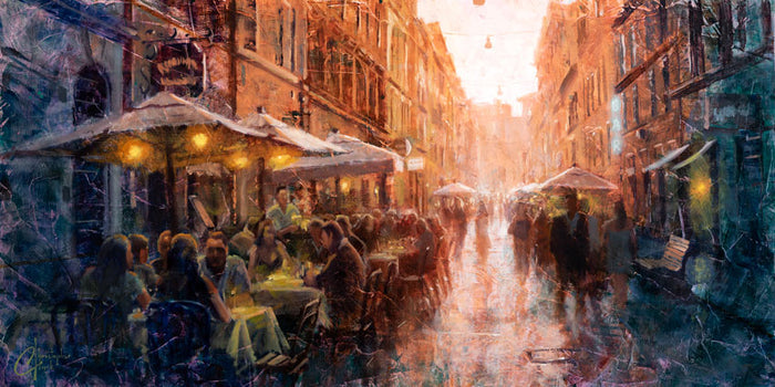 Outdoor Cafes in Rome by Christopher Clark