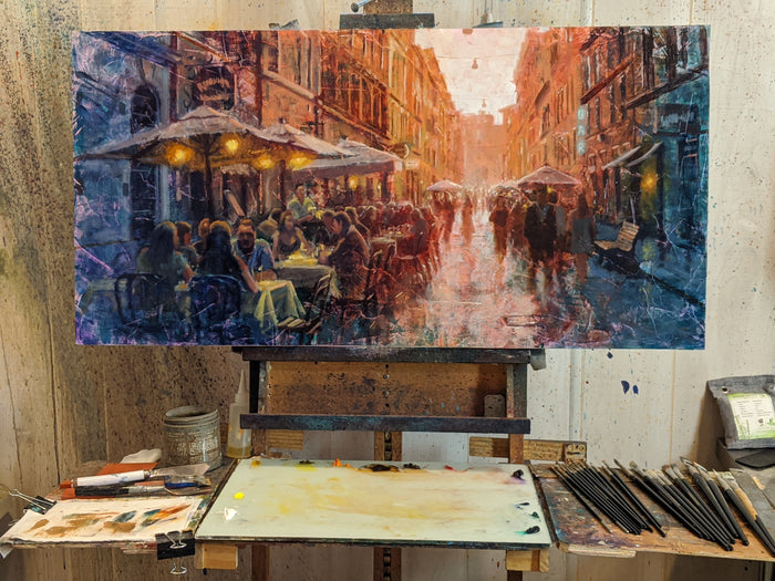 Outdoor Cafes in Rome by Christopher Clark
