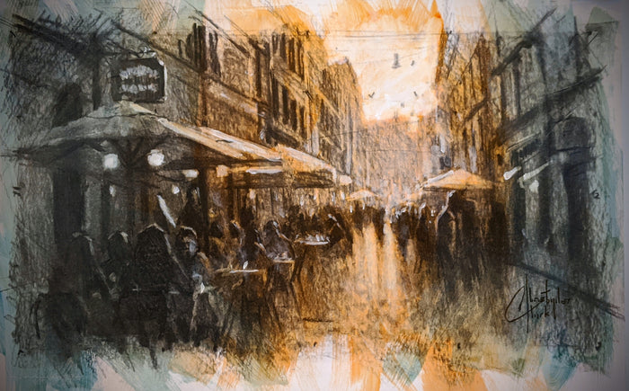 Outdoor Cafes in Rome by Christopher Clark