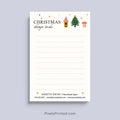 Personalized christmas shopping list notepad for real estate professionals