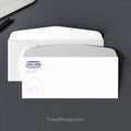 ERA Real Estate envelope with subtle house design and personalized return address