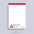 Keller Williams personalized realtor notepad with agent headshot and contact information