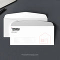 Personalized RE/MAX real estate office envelope with return address and window