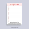 Personalized You Got This notepad for real estate professionals