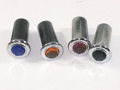 Pilot light 4 matching set prism indicator Lucas 38189 Warning lens Triumph BSA