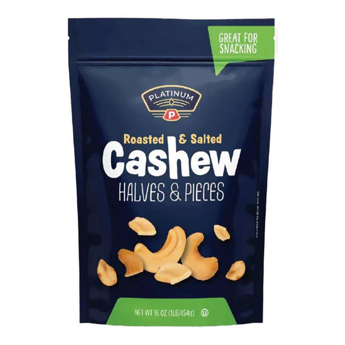 Platinum Cashew Halves & Pieces 16 oz.