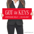 got the keys closing day realtor sign
