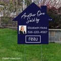 REAL real estate sold by house shaped yard sign PixelsPrinted