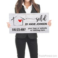 realtor sold home celebration photo sign