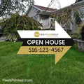 Realty ONE Group arrow shaped yard signs yard signs PixelsPrinted