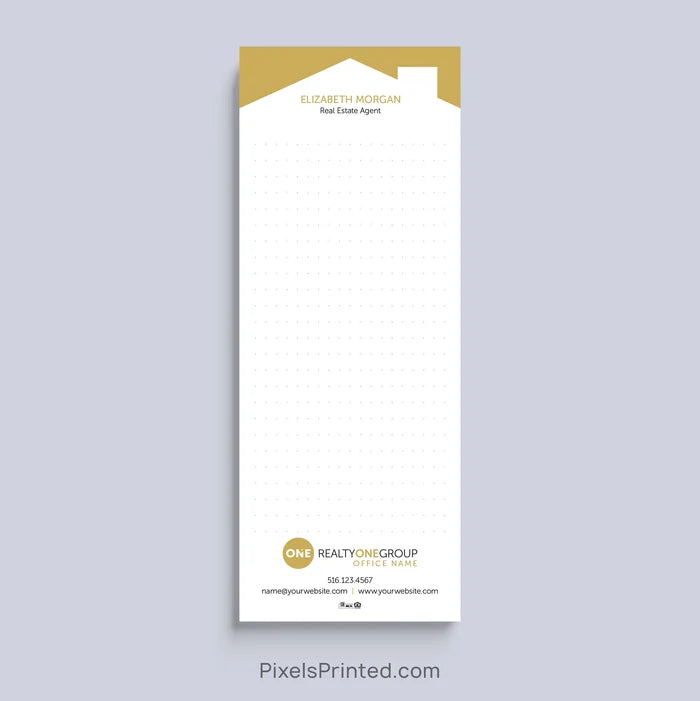 Personalized Realty ONE Group bullet journal realtor notepad with house