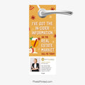 got the insider information on the real estate market door hangers for agents