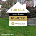 Realty ONE Group house shaped yard signs yard signs PixelsPrinted