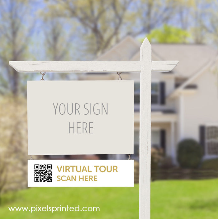 REALTY ONE GROUP QR code sign riders PixelsPrinted