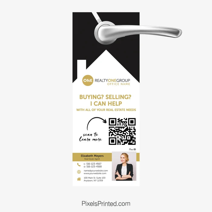 Realty ONE Group real estate door hangers agent introduction