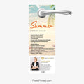 Realty ONE Group summer maintenance tips door hangers for real estate agents