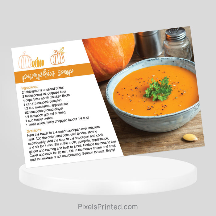 Realty One Group Thanksgiving recipe postcards PixelsPrinted