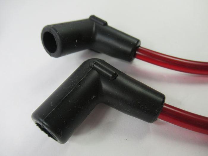 Red Spark Plug Wires copper core wire set Triumph T120 TR6 T100 unit 650 500