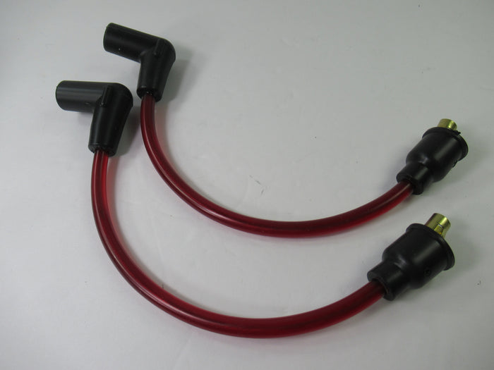Red Spark Plug Wires copper core wire set Triumph T120 TR6 T100 unit 650 500