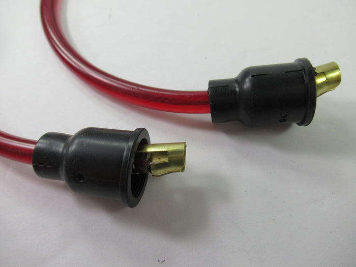 Red Spark Plug Wires copper core wire set Triumph T120 TR6 T100 unit 650 500
