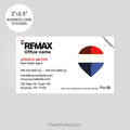 REMAX Real Estate Business Card Stickers sticker PixelsPrinted