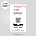 REMAX Real Estate Business Card Stickers sticker PixelsPrinted