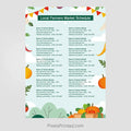 REMAX real estate farmers market schedule postcards PixelsPrinted