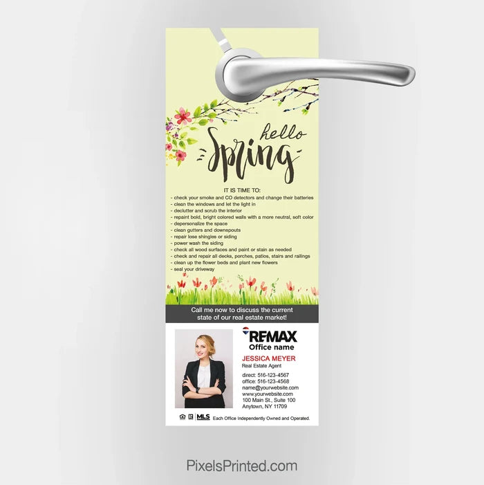 REMAX real estate spring door hangers PixelsPrinted