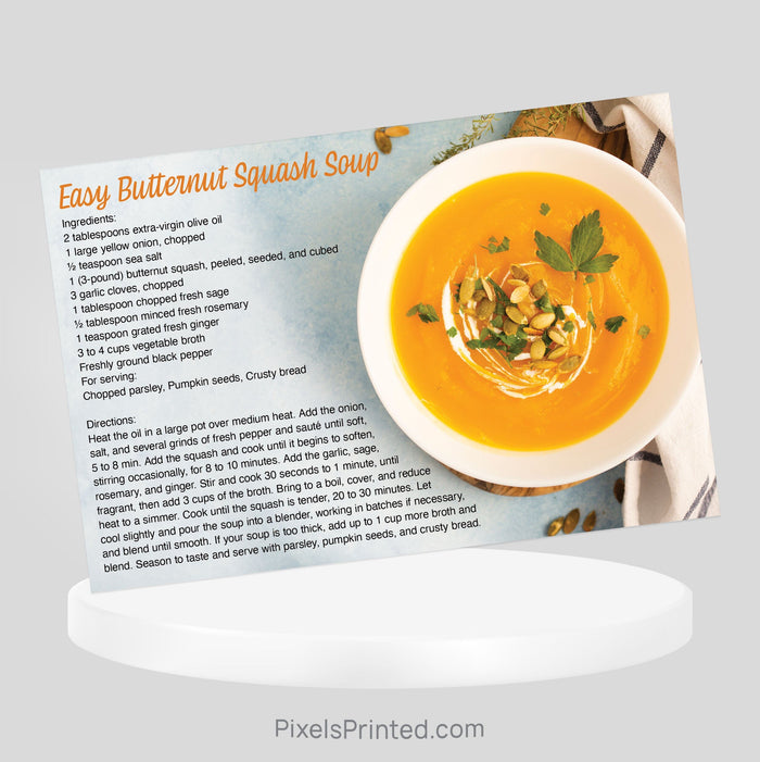 REMAX real estate Thanksgiving recipe postcards PixelsPrinted