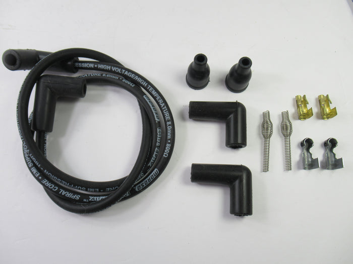Resistor Spark plug wires, cut to length, two types of ends resistive 40" you cut