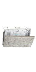 silver/no size/Camille La Vie/Rhinestone Handbag with Metal Top Closure /front alt 1