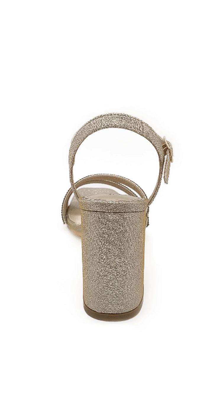 champagne/size/6/ Camille La Vie/Rhinestone Strappy Block Heel Glitter Sandal /back