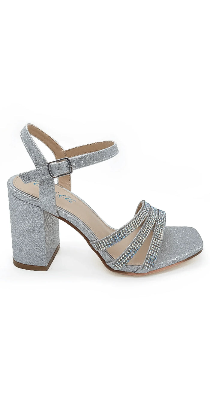silver/size/6/ Camille La Vie/Rhinestone Strappy Block Heel Glitter Sandal /right