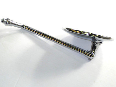 Right Side motorcycle Mirror universal chrome 10mm thread 10-1/2" Stem length