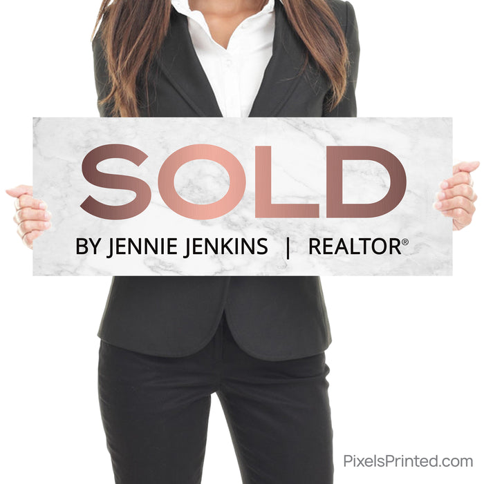 Rose Gold Sold By Realtor Photo Prop