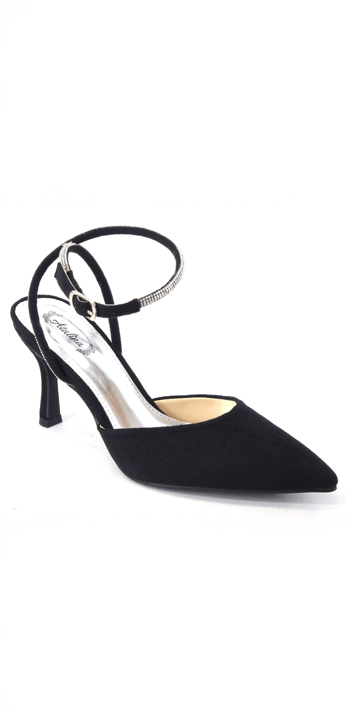black/size/6/Camille La Vie/Satin Rhinestone Double Strap Slingback Sandal/side alt 3