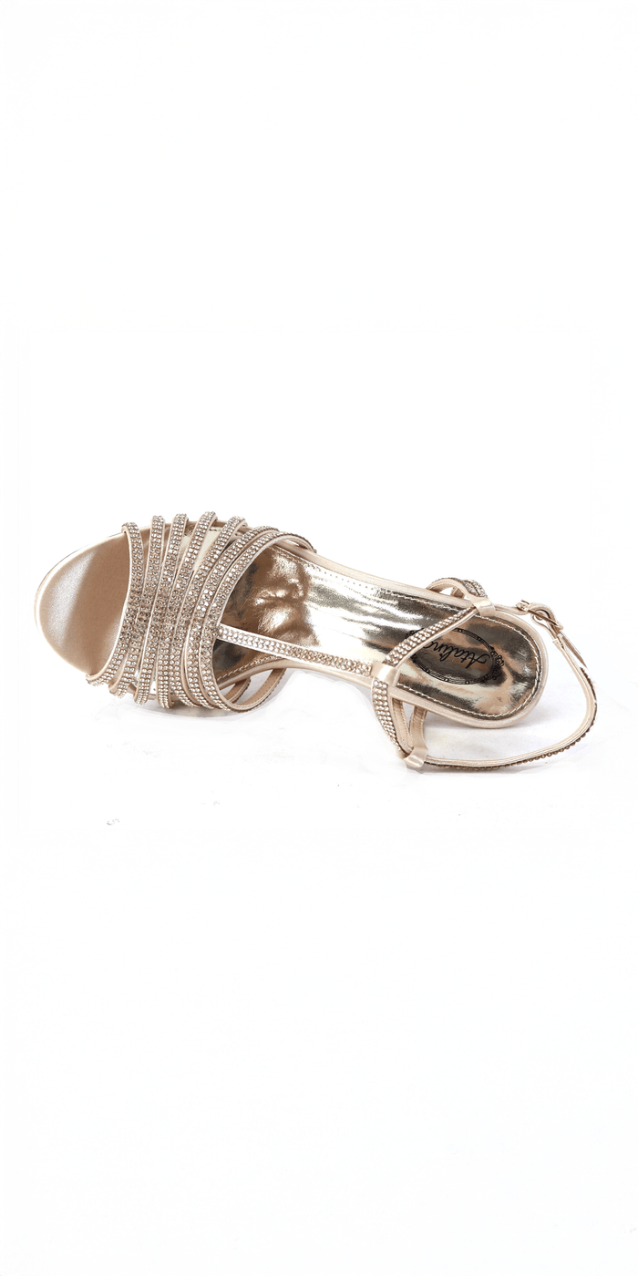 nude/size/6/Camille La Vie/Satin Rhinestone Strappy High Heel Sandal /side alt