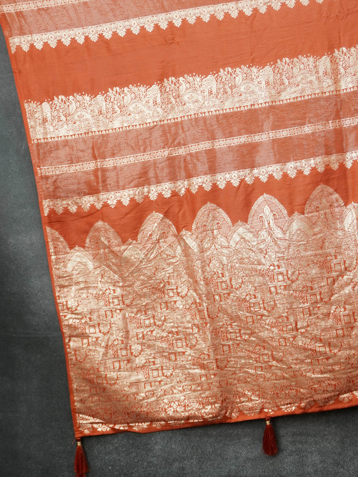 Satin Silk Saree | TTDS3452