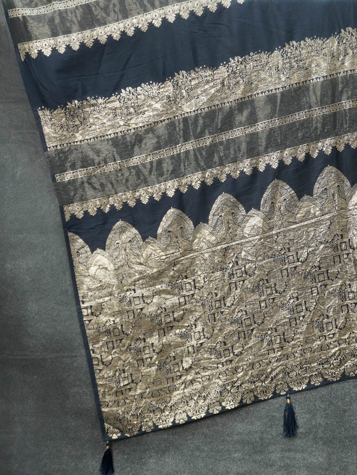 Satin Silk Saree | TTDS3452