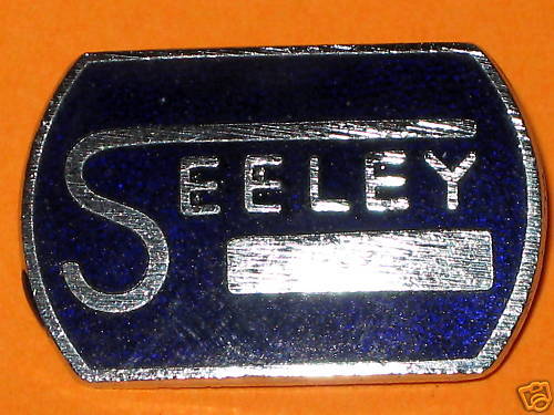 Seeley racing lapel pin hat badge cafe racer Norton BSA