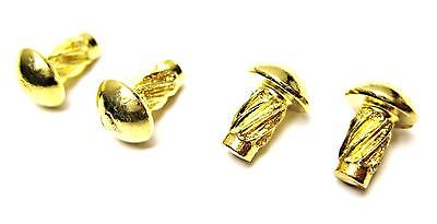 set of 4  / 06-1287 brass rivet Norton Commando registration plate kit