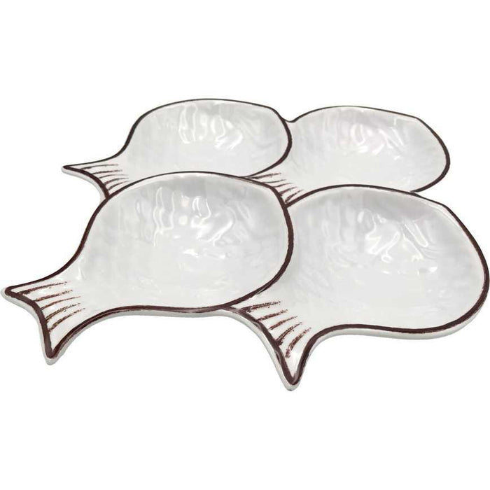 Shaped Serving Tray Fish 15.7"