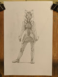 SKETCH II: Ahsoka Tano 11"x17" by Christopher Clark