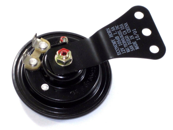 Small Horn motorcycle 12v Black 12 volt Triumph BSA Norton electric 2 3/4" 105dB