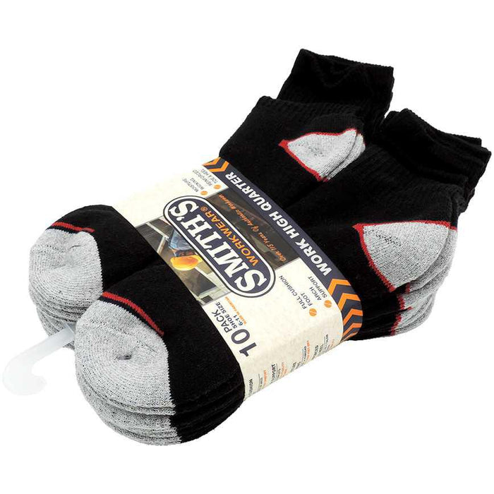 Smith's Workwear Men's Work Socks High Quarter 10 pk.