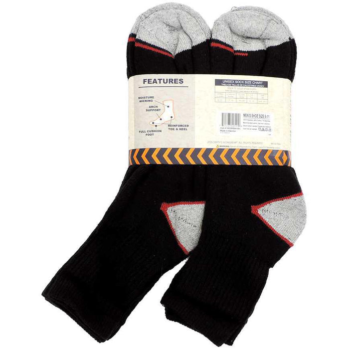 Smith's Workwear Men's Work Socks High Quarter 10 pk.